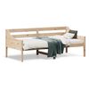 vidaXL daybed med reol uden madras 75x190 cm massivt fyrretræ