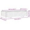 vidaXL plantekasse 110x60x26,5 cm massivt douglasgran