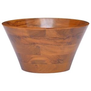 vidaXL h&aring;ndvask &Phi;40x20 cm massivt teaktr&aelig;