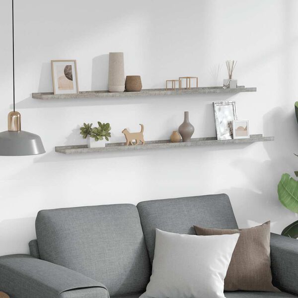 vidaXL v&aelig;ghylder 2 stk. 115x9x3 cm betongr&aring;