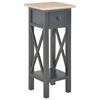 vidaXL sidebord 27 x 27 x 65,5 cm tr&aelig; sort
