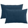 vidaXL Pudebetr&aelig;k 2 pcs ALMELO M&oslash;rkebl&aring; 30 x 50 cm cordfl&oslash;jl