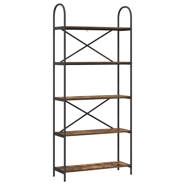 vidaXL Bogreol R&oslash;get eg 80 x 30 x 183 cm Konstrueret tr&aelig;