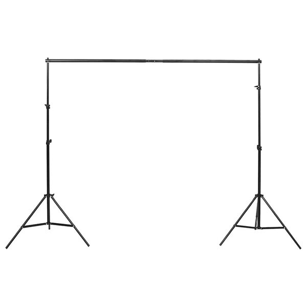 vidaXL belysningssæt til fotostudie med baggrunde og reflektor