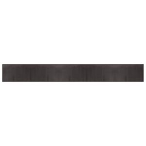 vidaXL gulvt&aelig;ppe 60x500 cm rektangul&aelig;r bambus m&oslash;rkebrun