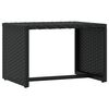 vidaXL liggestole 2 stk. med bord polyrattan sort