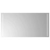 vidaXL LED badev&aelig;relsesspejl Transparent 80 x 40 cm h&aelig;rdet glas
