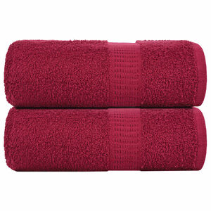 vidaXL vaskeh&aring;ndkl&aelig;der FROGN 2 stk. bordeaux 30x30 cm 360 gsm