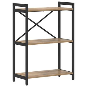 vidaXL Bogreol 60 x 30 x 85 cm Konstrueret tr&aelig; Artisan Egetr&aelig;