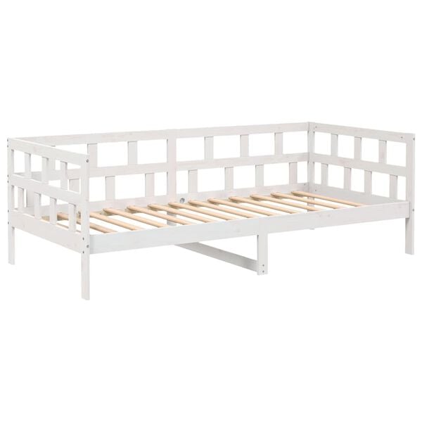 vidaXL daybed 90x190 cm massivt fyrretr&aelig; hvid