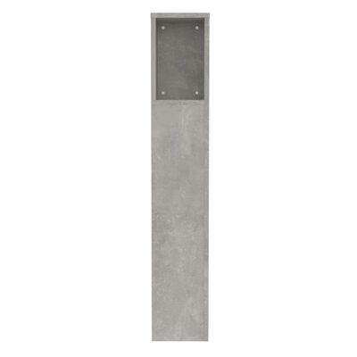 vidaXL sengegavl med opbevaring 100x18,5x104,5 cm betongrå