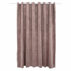 vidaXL m&oslash;rkl&aelig;gningsgardin med metalringe 290x245 cm fl&oslash;jl gammelrosa