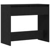 vidaXL konsolbord 89x41x76,5 cm konstrueret tr&aelig; sort egetr&aelig;sfarve