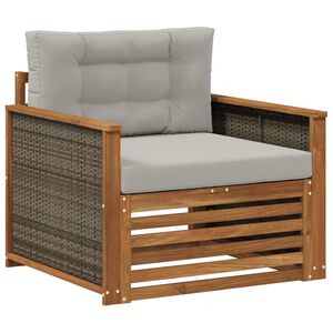 vidaXL Udend&oslash;rs Mellem Sofa Massivt Akacietr&aelig; Naturfarvet