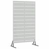 vidaXL Privatlivssk&aelig;rm 100 x 50 x 180 cm Galvaniseret st&aring;l S&oslash;lv