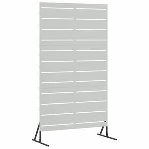 vidaXL Privatlivssk&aelig;rm 100 x 50 x 180 cm Galvaniseret st&aring;l S&oslash;lv