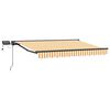 vidaXL Manuel markise-ramme med LED-lys Gul og Hvid 3 x 2,5 m