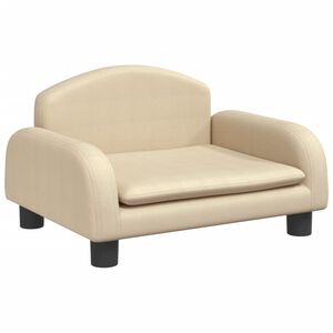 vidaXL sofa til børn 50x40x30 cm stof cremefarvet
