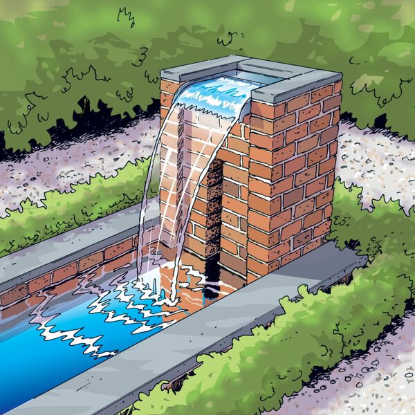 Ubbink Nevada vandfald 30 cm rustfrit st&aring;l kaskade