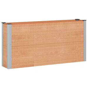 vidaXL H&oslash;jbed Brun 150 x 30 x 72 cm WPC og Aluminium