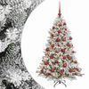 vidaXL Kunstig juletr&aelig; med kugler 150 cm 150 LED'er Varm hvid