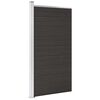vidaXL hegnspanel 95x186 cm WPC sort