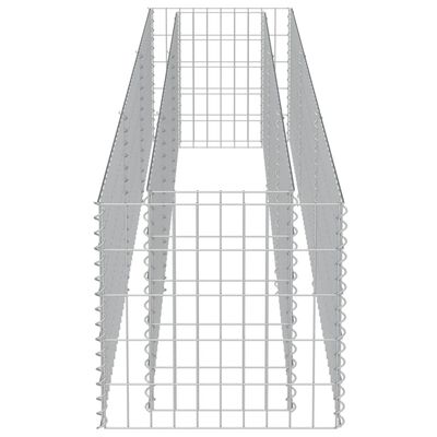 vidaXL gabion-højbed 270x50x50 cm galvaniseret stål
