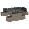 vidaXL Havesofa S&aelig;t med opbevaring 9 pcs Gr&aring; Poly rattan