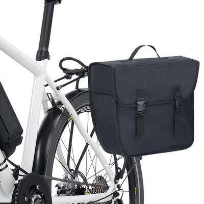 vidaXL enkelt cykeltaske til bagagebærer vandtæt 21 l sort