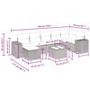 vidaXL sofas&aelig;t til haven 7 dele med hynder polyrattan beige