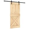 vidaXL Skyded&oslash;r 90 x 210 cm Massivt Fyrretr&aelig; (Ubehandlet)