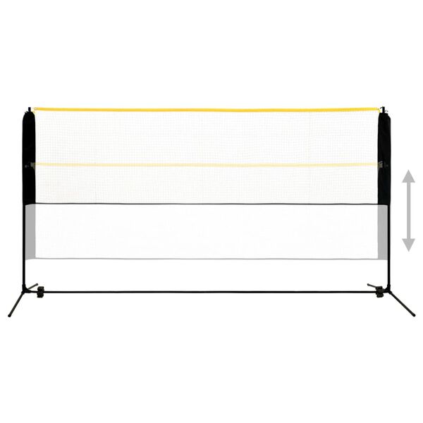 vidaXL justerbart badmintonnet 300x103x94-158 cm metal