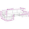 vidaXL sofas&aelig;t til haven 6 dele med hynder massivt douglasgran