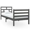 vidaXL sengeramme 75x190 cm Small Single massivt tr&aelig; gr&aring;