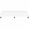vidaXL Sengestel med madras Ren Hvid 160 x 200 cm Stof