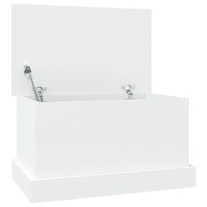 vidaXL opbevaringskasse hvid 50x30x28 cm konstrueret tr&aelig;