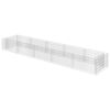 vidaXL gabion-h&oslash;jbed 450x90x50 cm galvaniseret st&aring;l