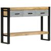 vidaXL konsolbord 110x30x76 cm massivt ru mangotr&aelig;