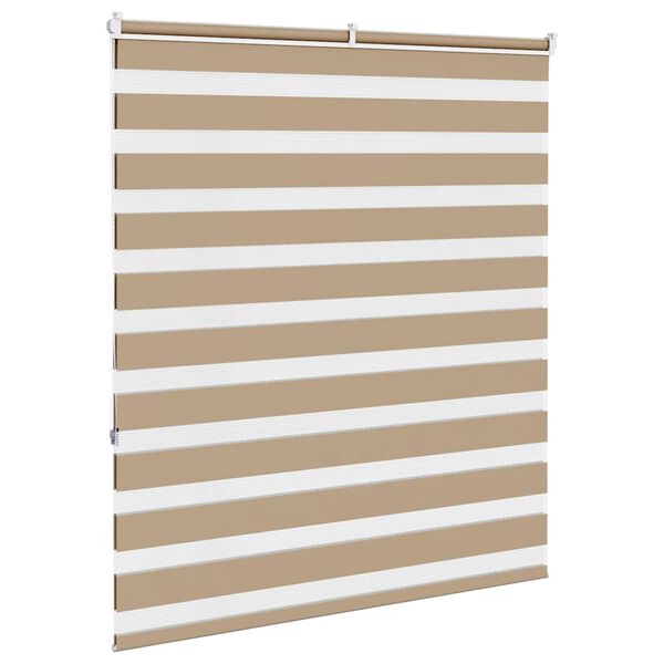 vidaXL zebragardin sandbrun 100x150 cm stofbredde 95,9 cm polyester