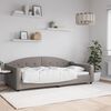 vidaXL daybed 100x200 cm stof gr&aring;brun
