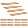 vidaXL Trappetrin 16 stk. 120 x 30 x 2 cm Lak Solid b&oslash;g