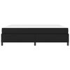 vidaXL Sengestel med madras Sort 200 x 200 cm Stof
