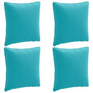 vidaXL 4-delte rygpuder PUTTEN 4 pcs 100% polyester Turkis