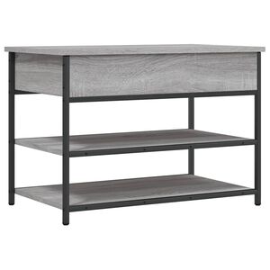 vidaXL skob&aelig;nk 70x42,5x50 cm konstrueret tr&aelig; gr&aring; sonoma-eg