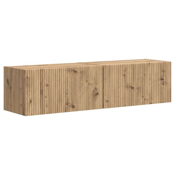 vidaXL TV v&aelig;gskab 2 pcs Artisan eg 60 x 31 x 29,5 cm Konstrueret tr&aelig;