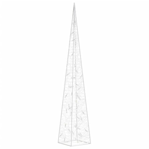 vidaXL dekorativ LED-lyskegle 90 cm akryl flerfarvet