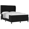 vidaXL Box spring seng med madras Sort 160 x 200 cm Stof
