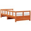 vidaXL daybed m. udtr&aelig;k madrasser 90x190cm massivt fyrretr&aelig; gyldenbrun