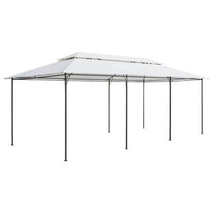 vidaXL pavillon 600x298x270 cm 180g/m&sup2; hvid
