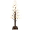 vidaXL Starburst-juletr&aelig; Brun 17 x 17 x 120 cm Plastik 240 LED'er